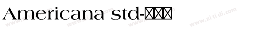Americana std字体转换